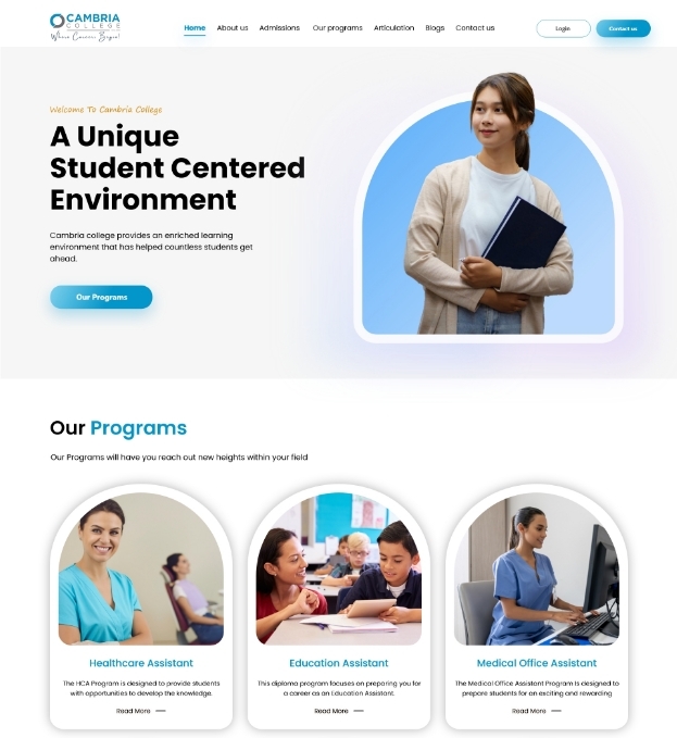 Cambria web design