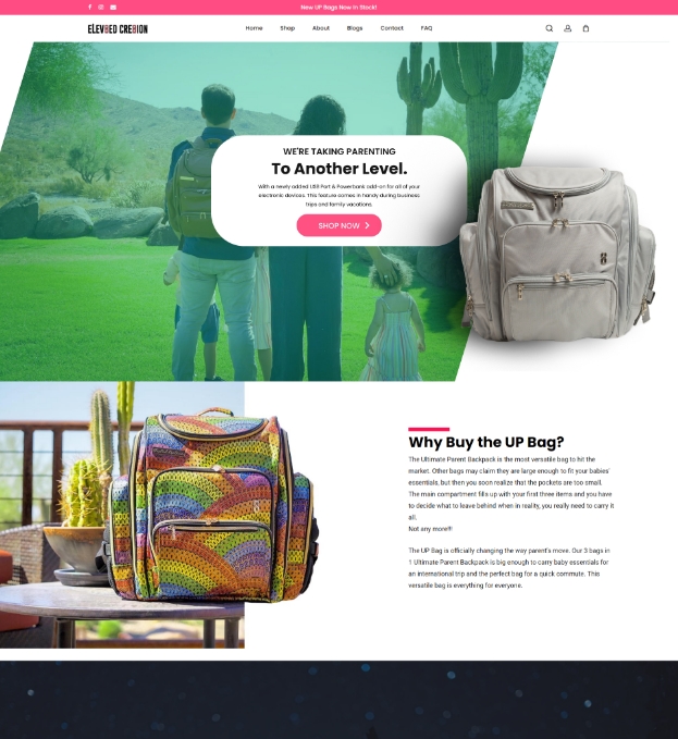 Elevated Creation web design