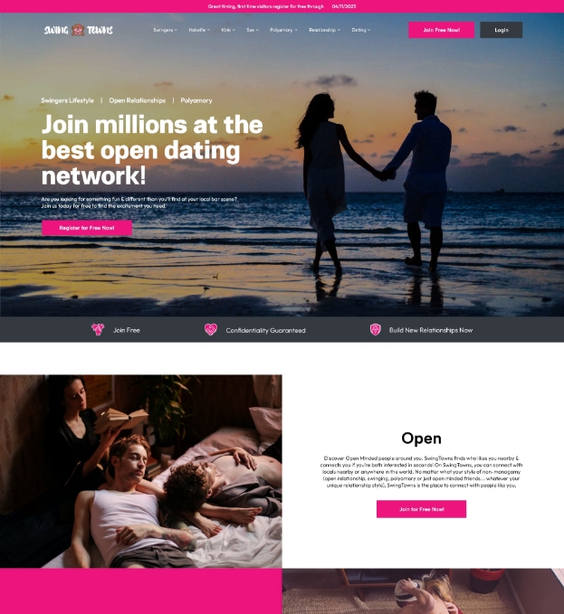 Swing Towns web design
