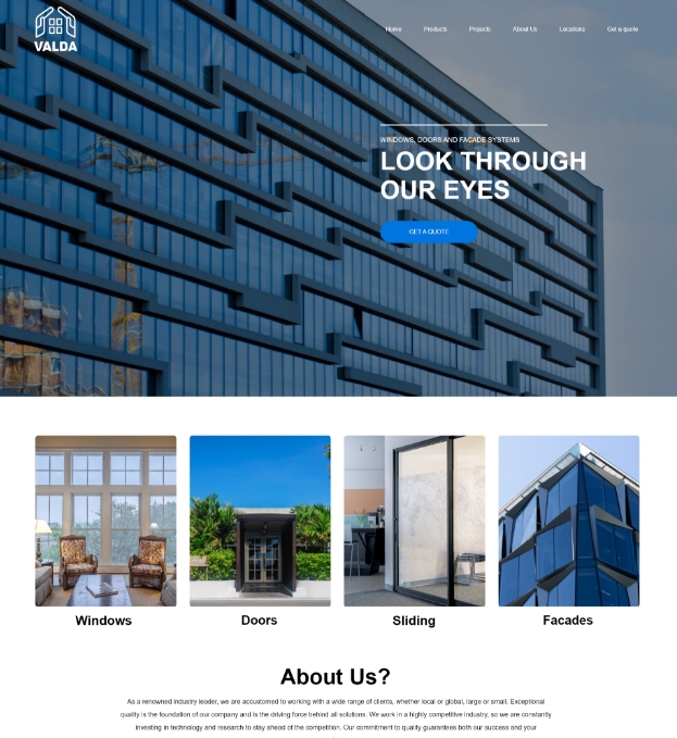Valda web design